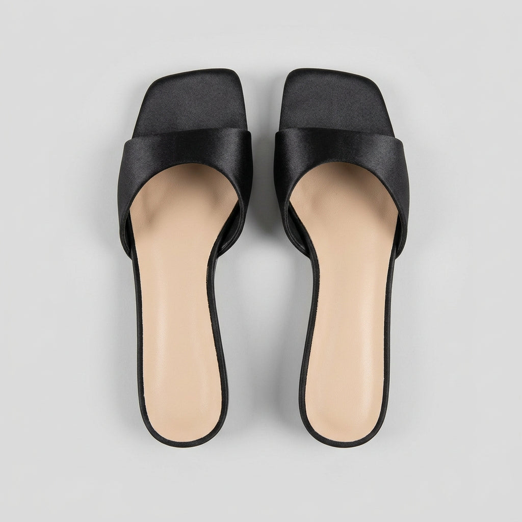 Square-Toe Wedge Slides