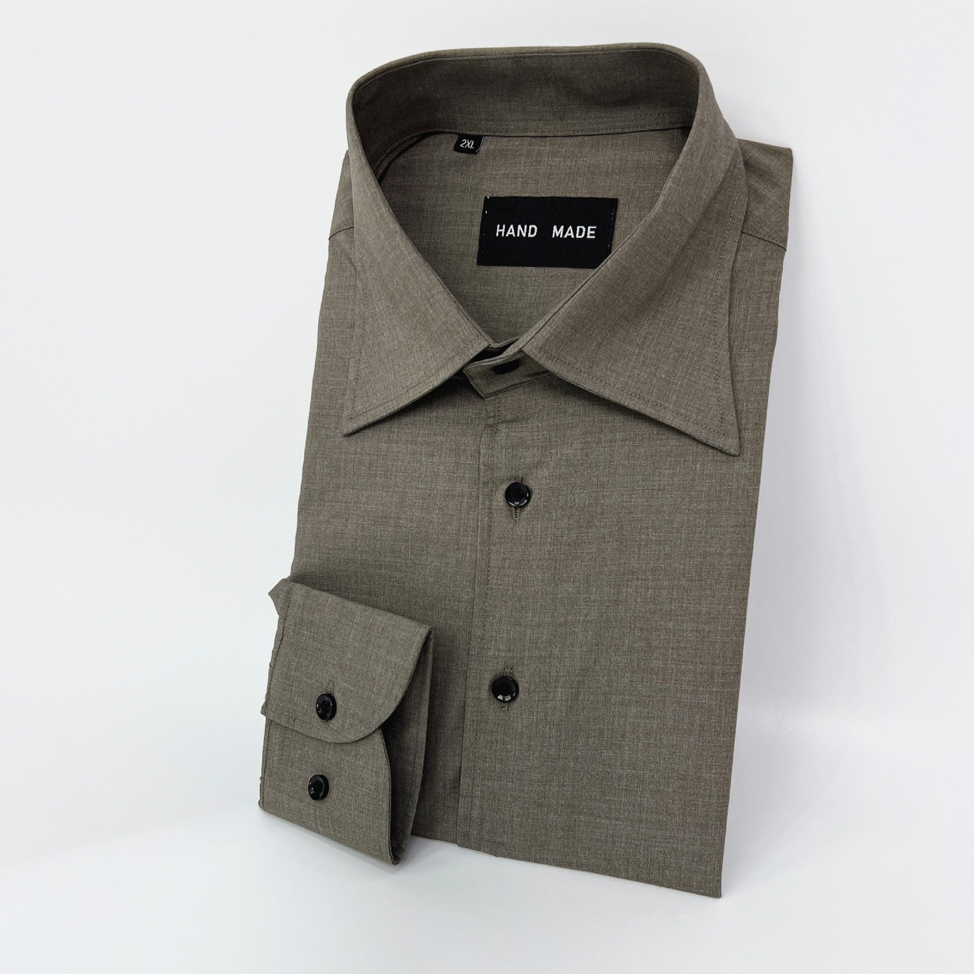 Italian Point Collar Slim-Fit Dress Shirt