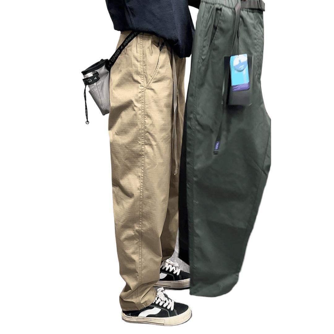 Vintage Checkered Belt Trousers