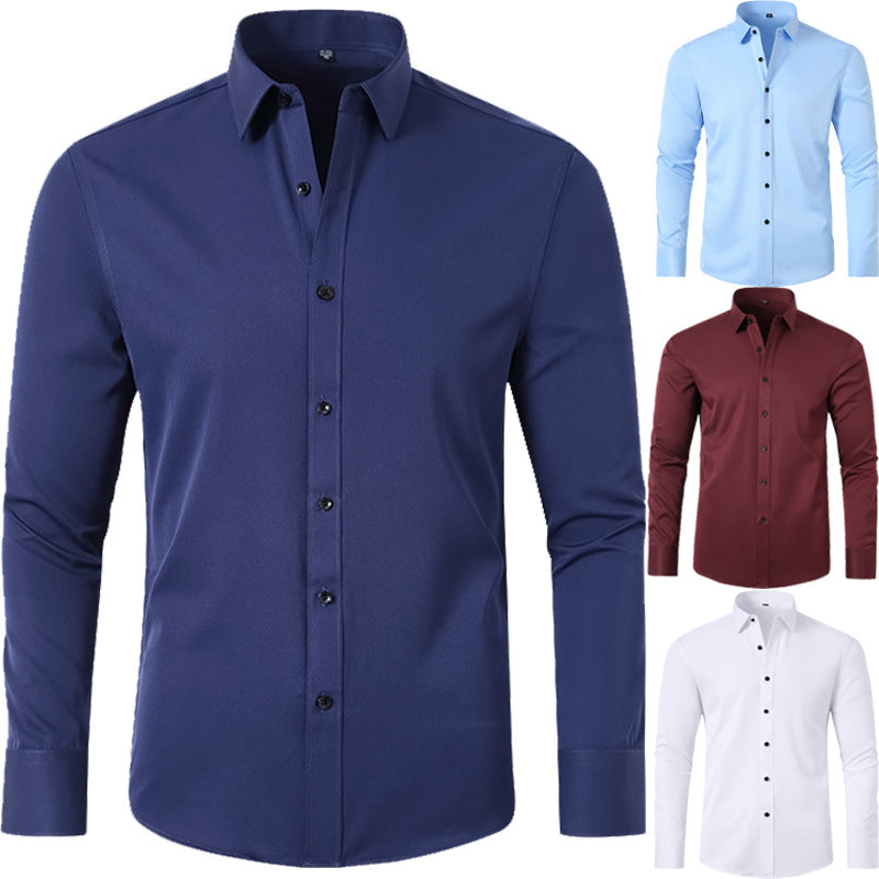 Men’s Four-Way Stretch Performance Dress Shirt
