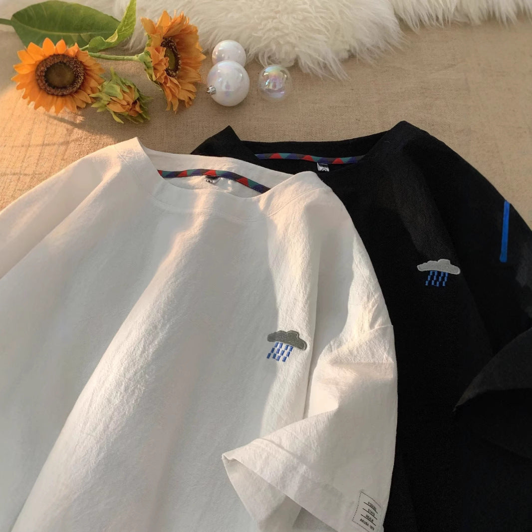 Casual Embroidered T-Shirt