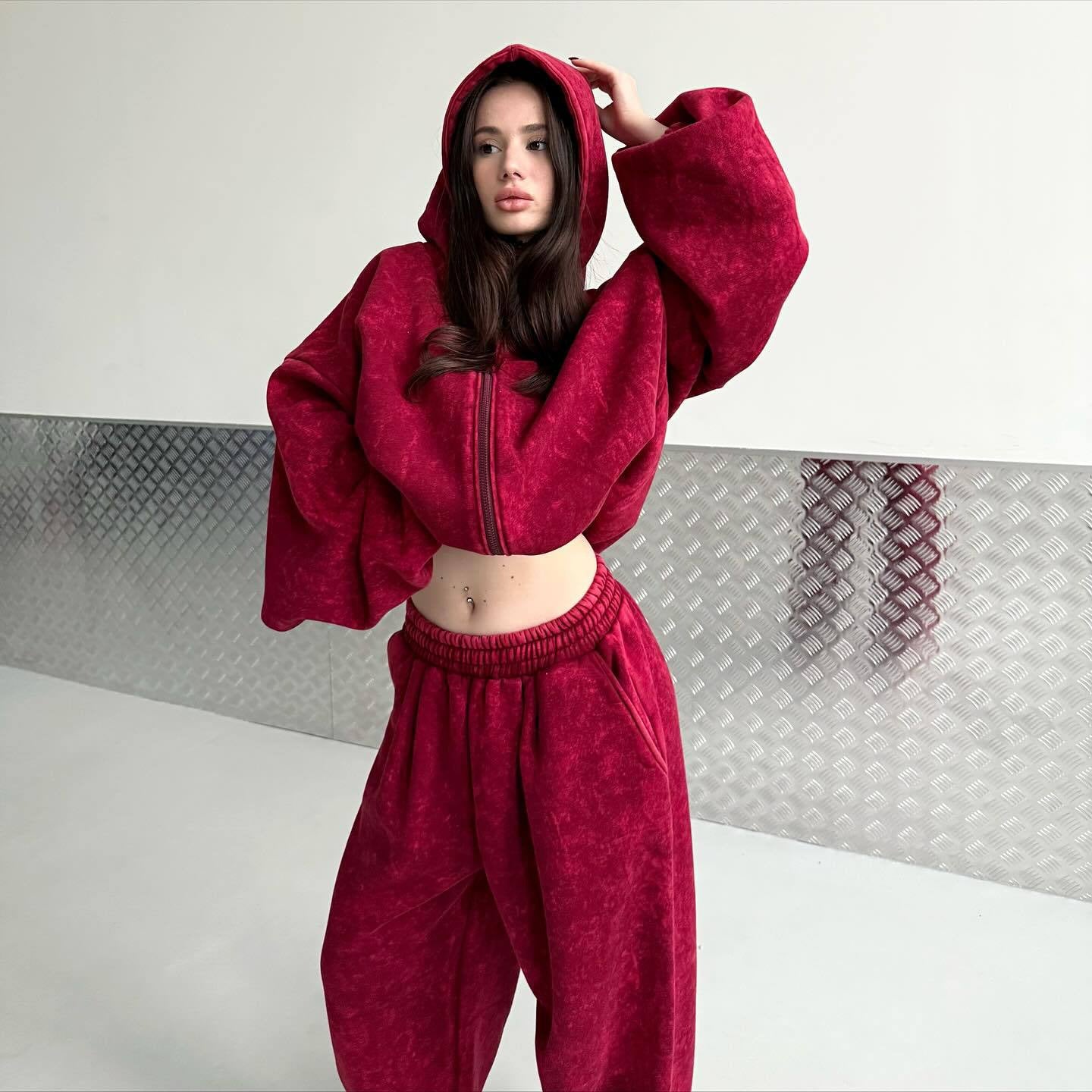 Vintage Wash Oversized Lounge Set
