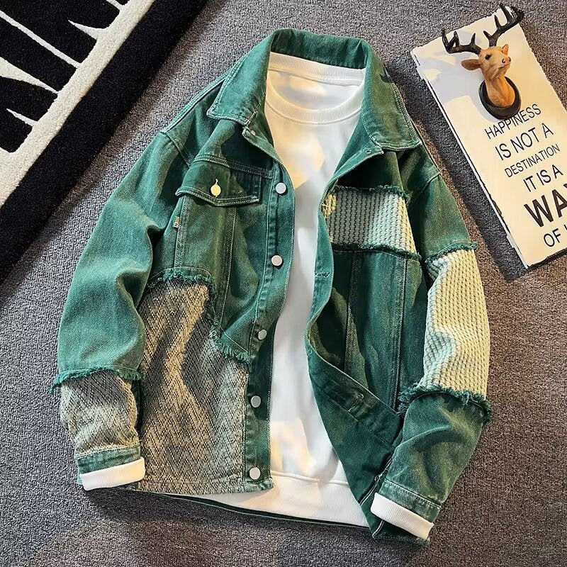 Vintage Patchwork Denim Jacket