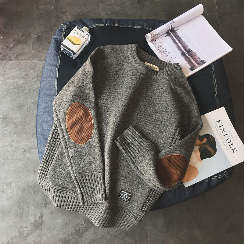 Patchwork Knit Sweater