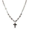 Gothic Cross Pearl Fusion Necklace