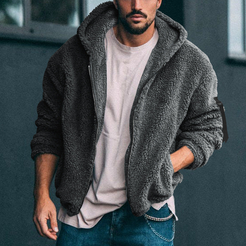 Men’s Plush Sherpa Zip Hoodie