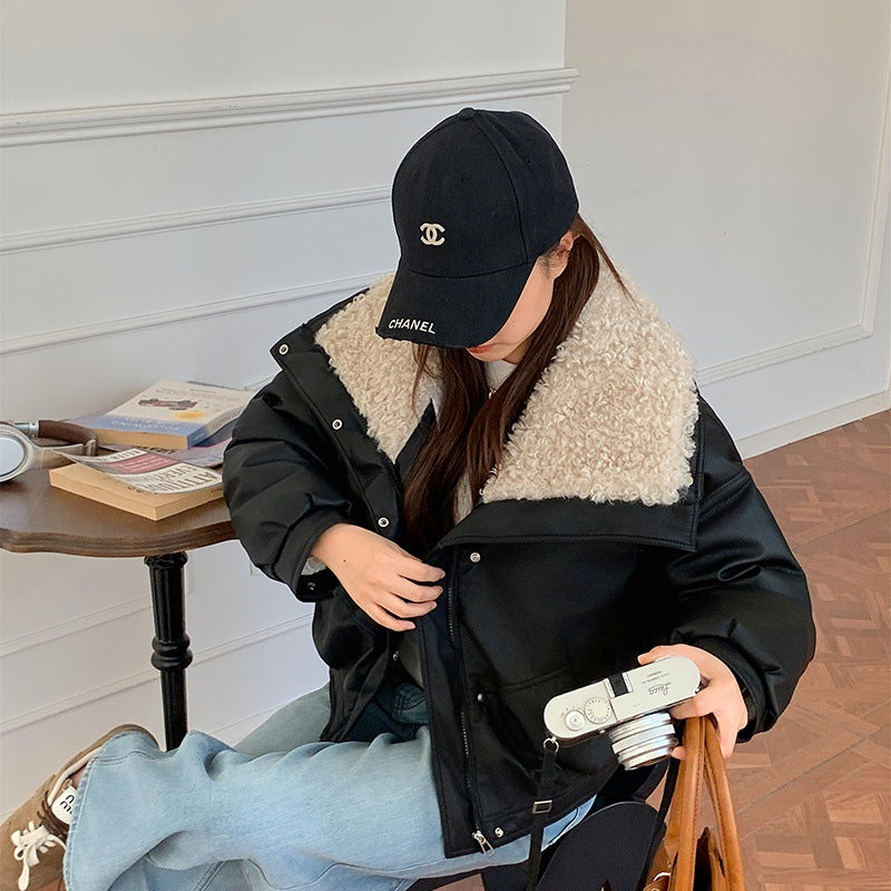 Fur Collar Cotton Padded Jacket