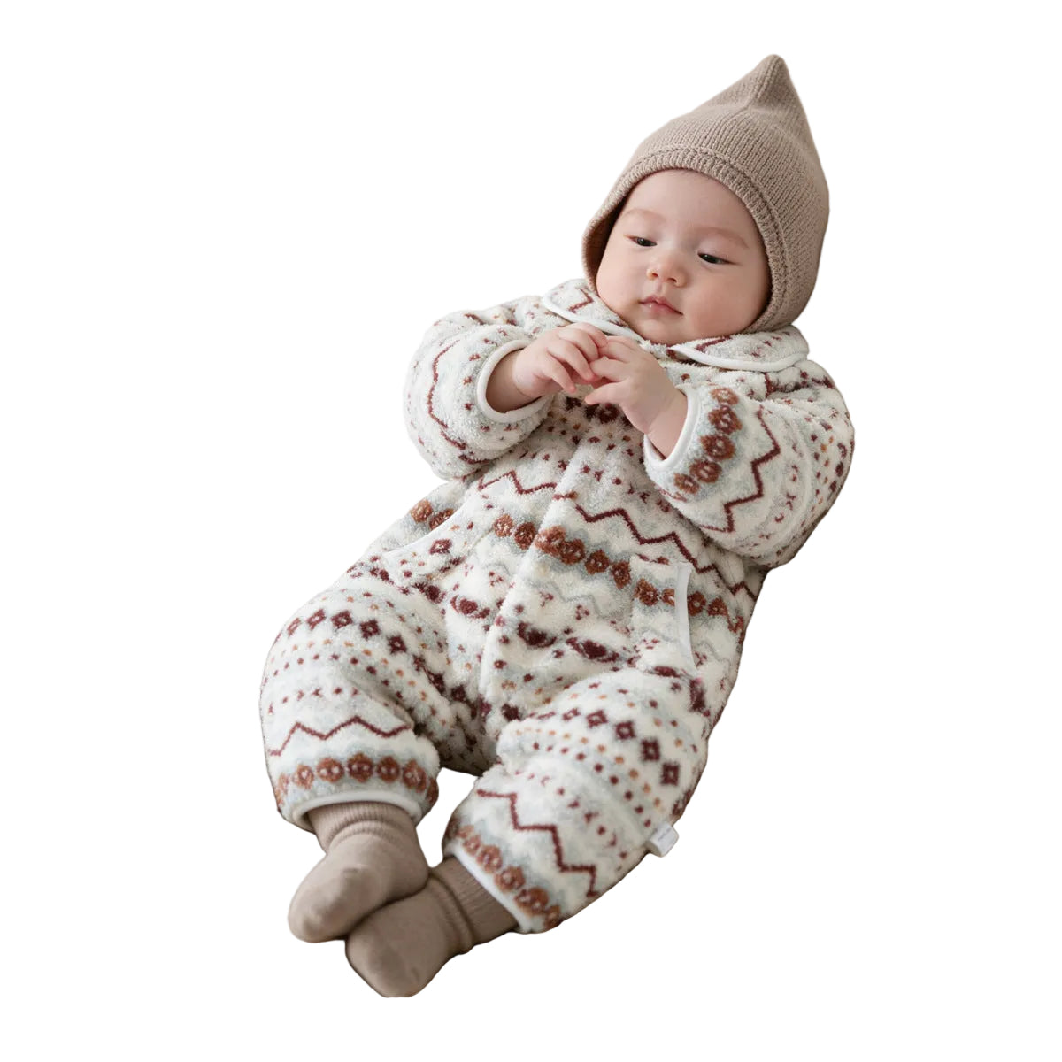 Fleece-Lined Baby Winter Jumpsuit