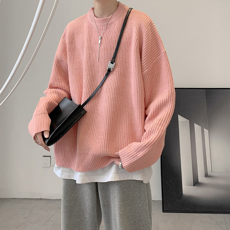 Loose Knit Crewneck Sweater