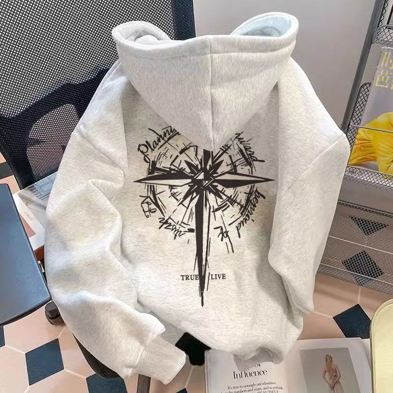 Streetwear Cross Hoodie