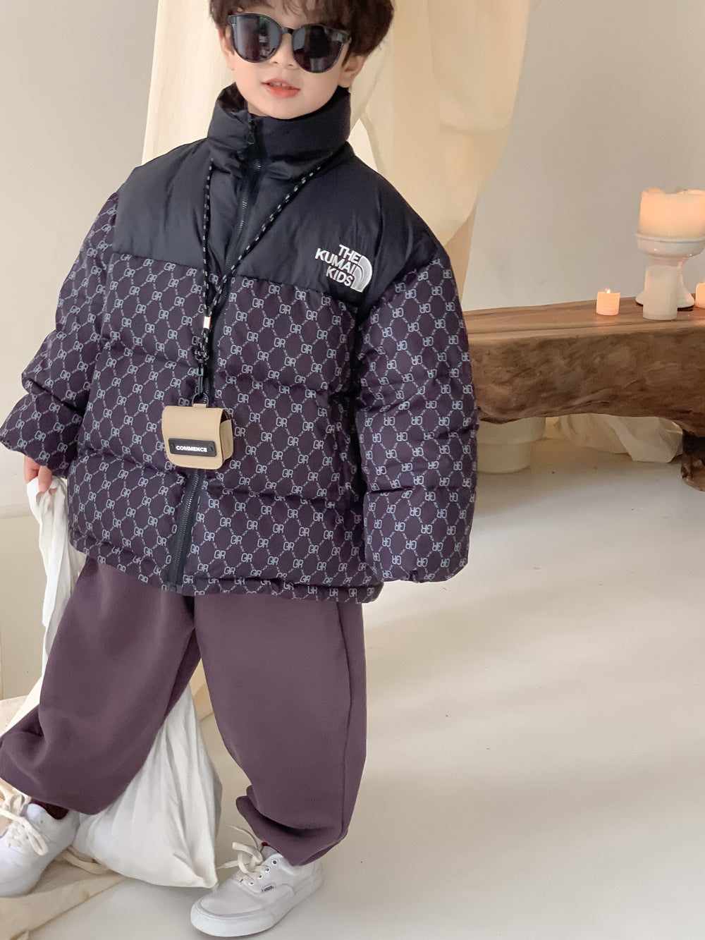 Kids' Color-Block Puffer Jacket