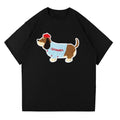 Dog Embroidered Loose T-Shirt