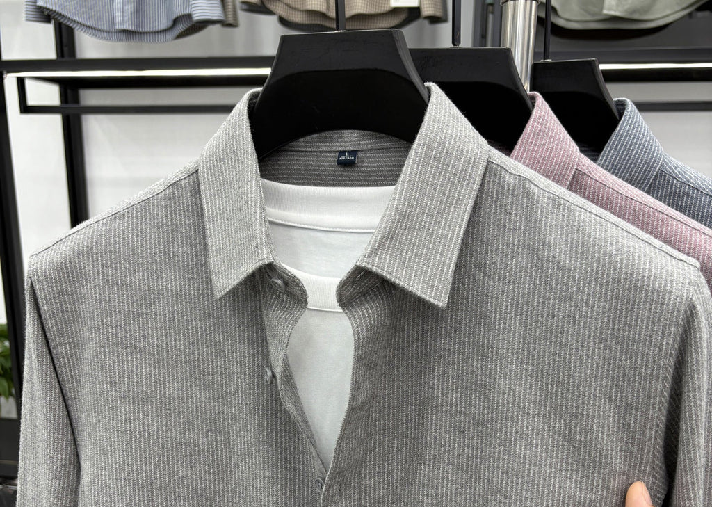 Premium Wool-Blend Brushed Twill Shirt