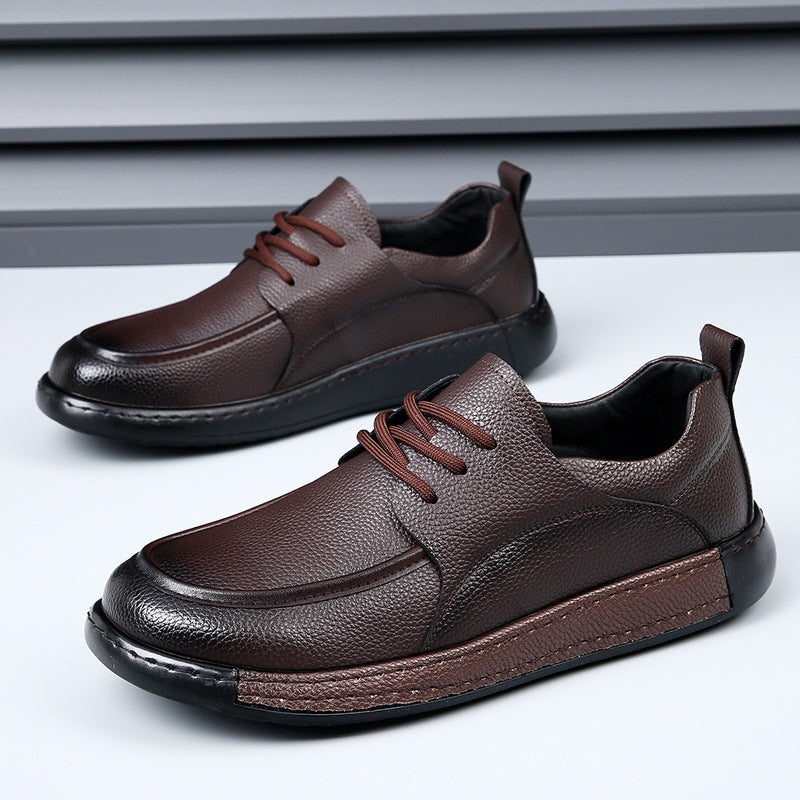 Men's All-Match Soft Leather Business Casual Shoes
