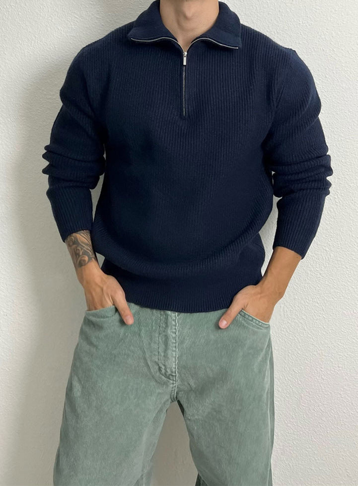 Half-Zip Knit Pullover