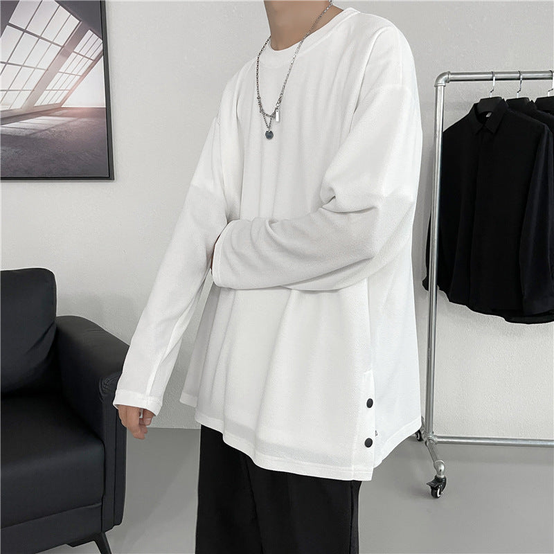 Oversized Long-Sleeve Casual Tee