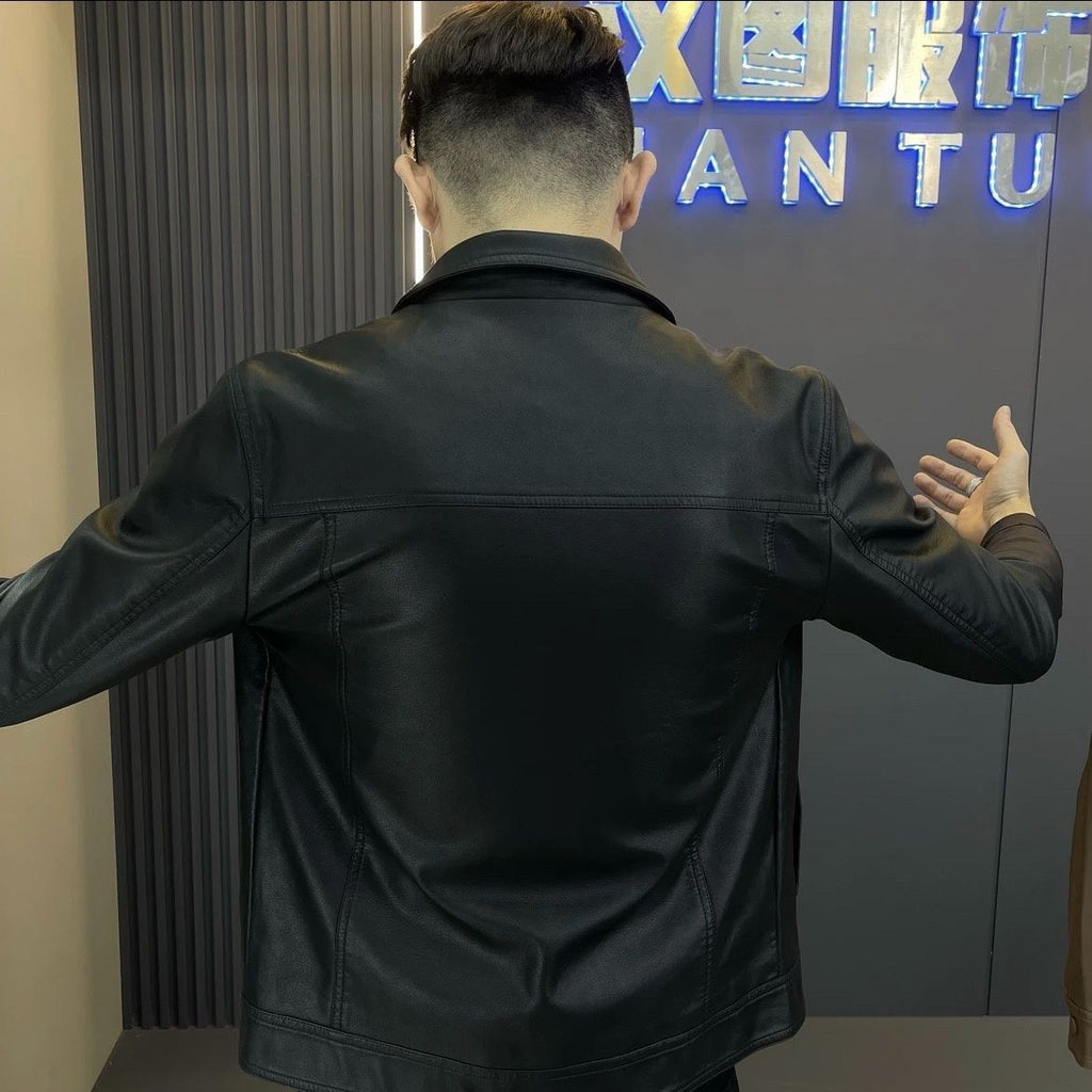 Urban Utility Leather Jacket