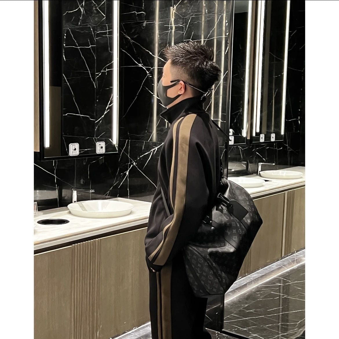 Men's Zip-Up Tracksuit Set