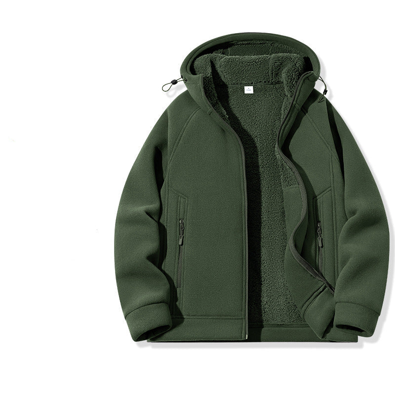 Fleece-Lined Thermal Zip Hoodie