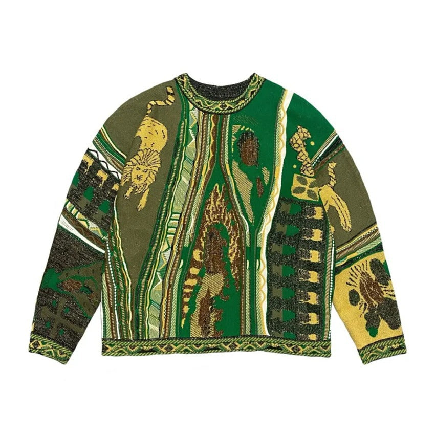 Artisanal 3D Textured Graphic Pullover