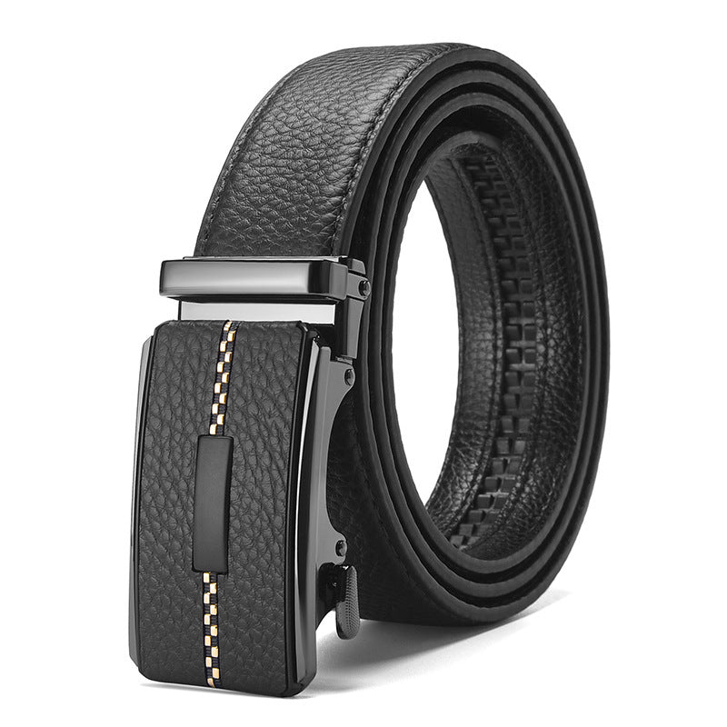 Automatic Buckle Leather Belt