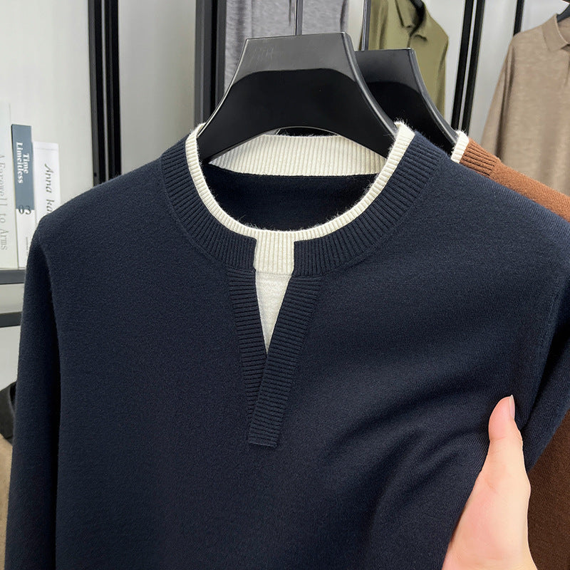 Men's Layered-Look Sweater