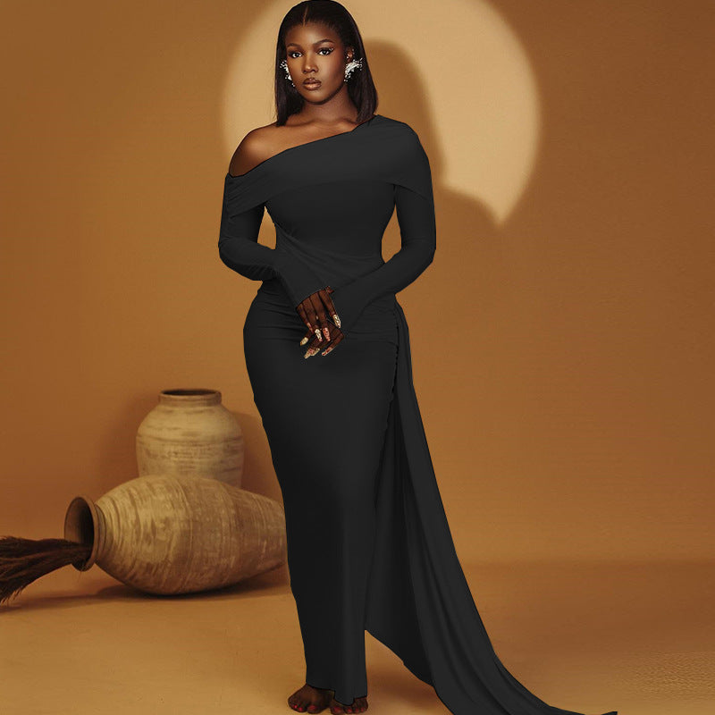 One-Shoulder Asymmetric Dress