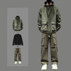 Green 1 Green hooded jacket + long black T + green pants