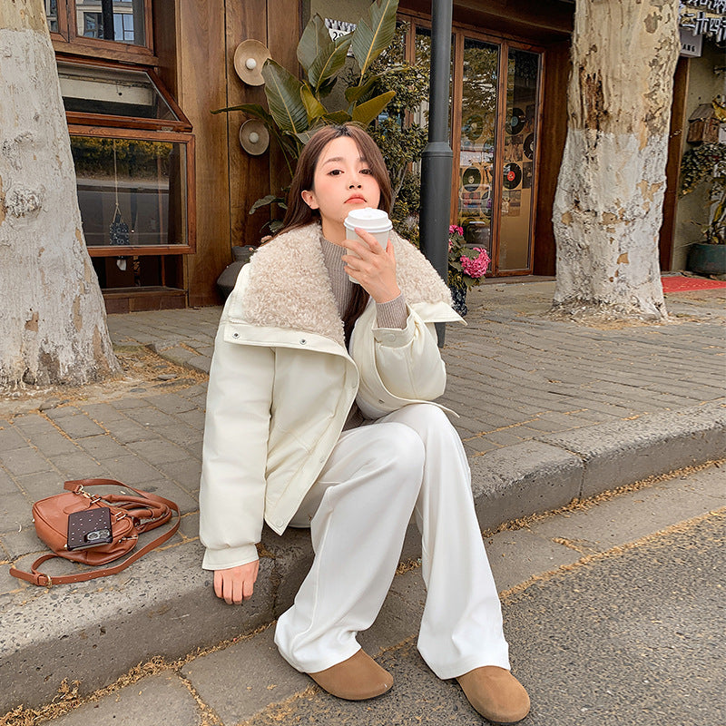 Fur Collar Cotton Padded Jacket