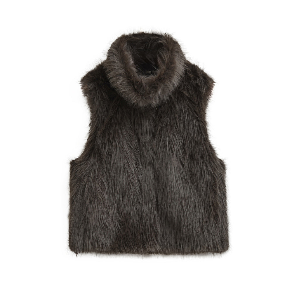 Women's Faux Fur Zip Vest