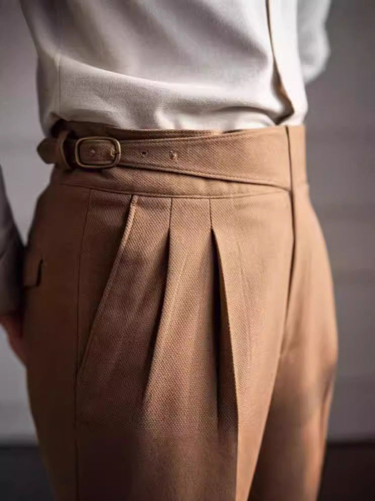 High-Waisted Business Trousers