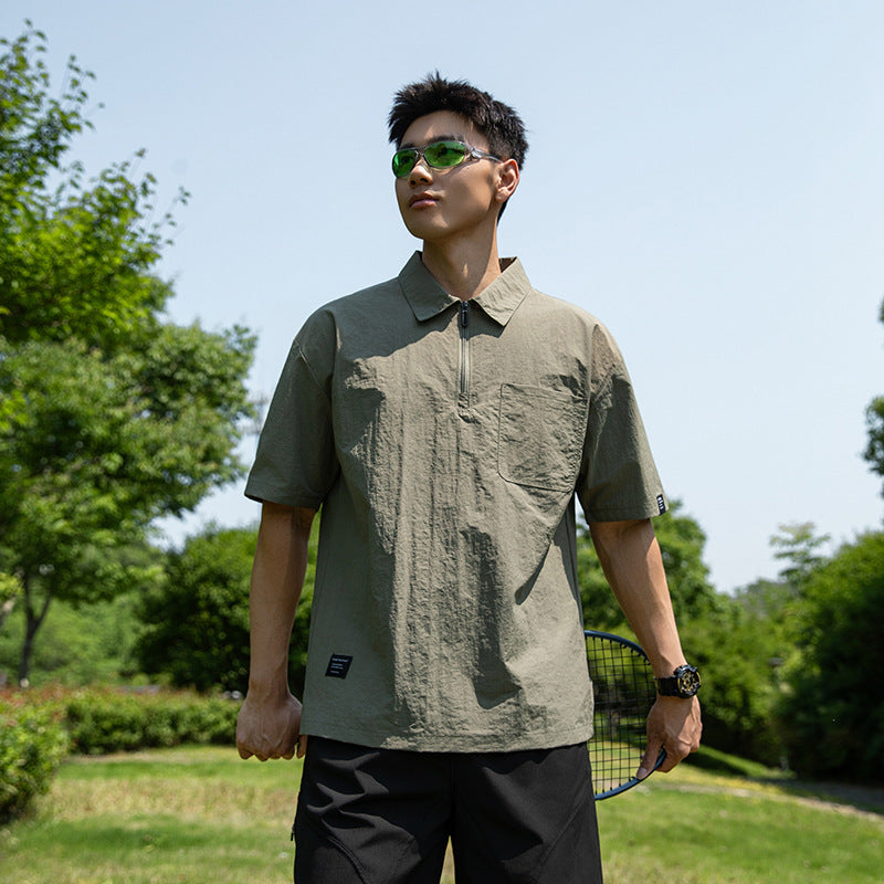Urban Tech Quarter Zip Polo