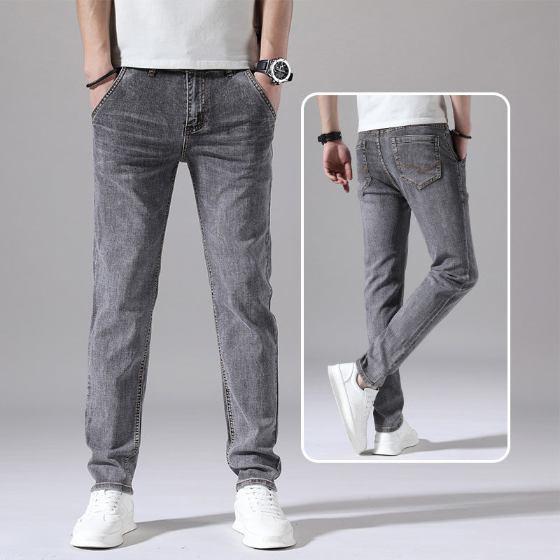 Light Wash Slim-Fit Denim Jeans