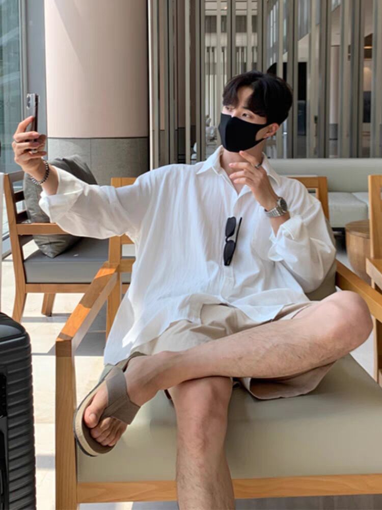 Breathable Textured Casual Wear