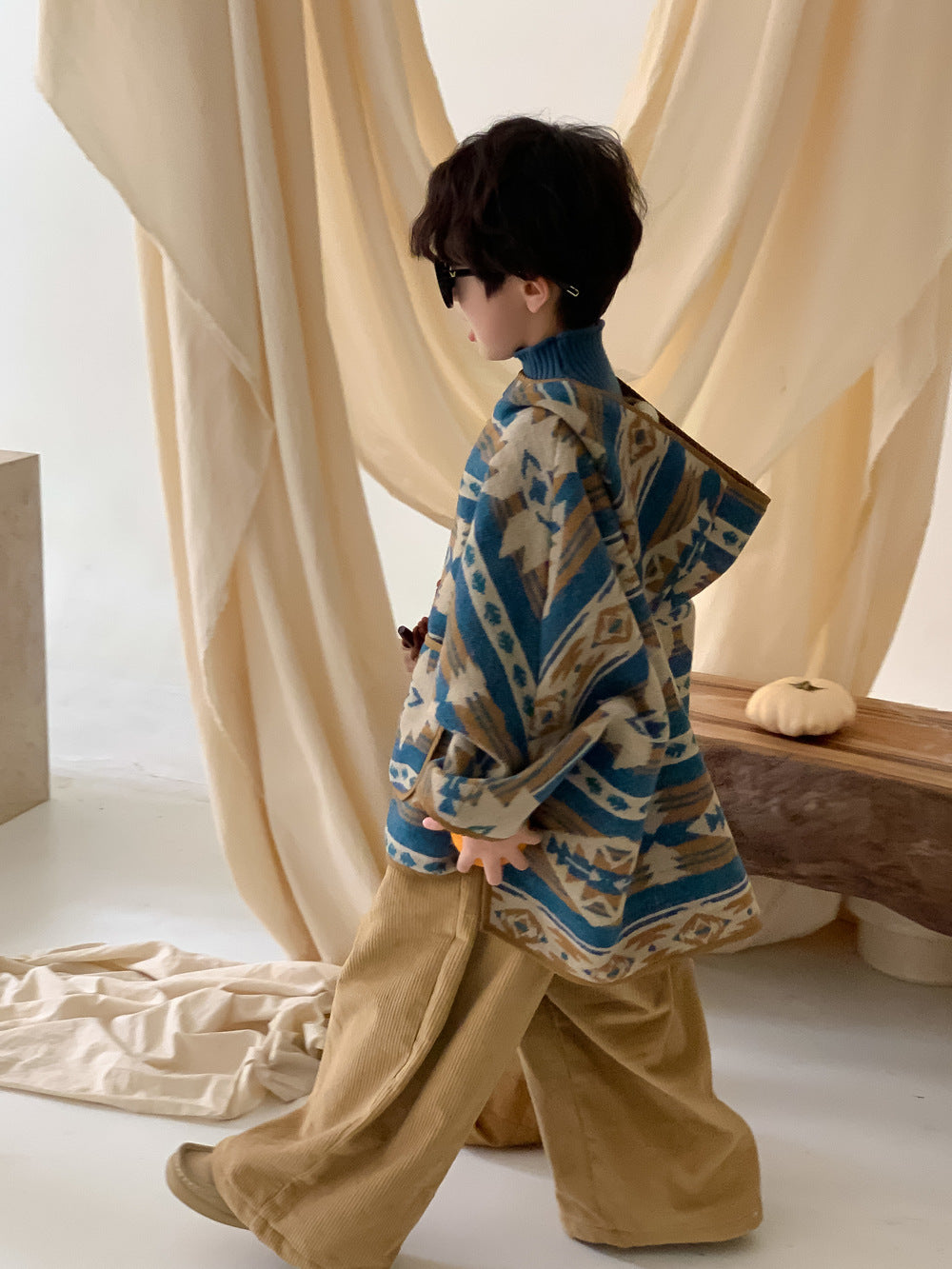 Kids' Colorful Hooded Cape