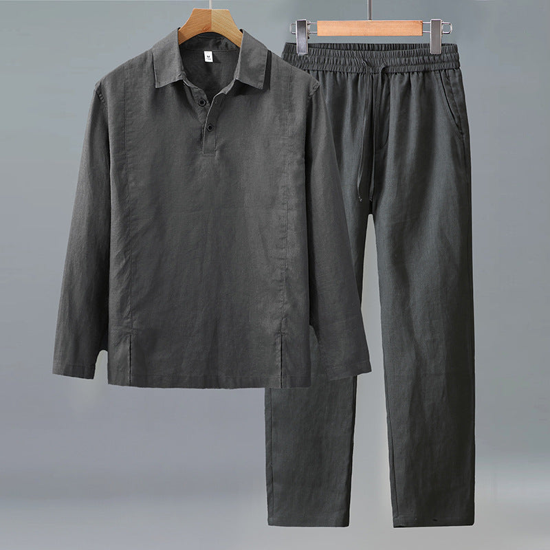 Linen Texture Leisure Set