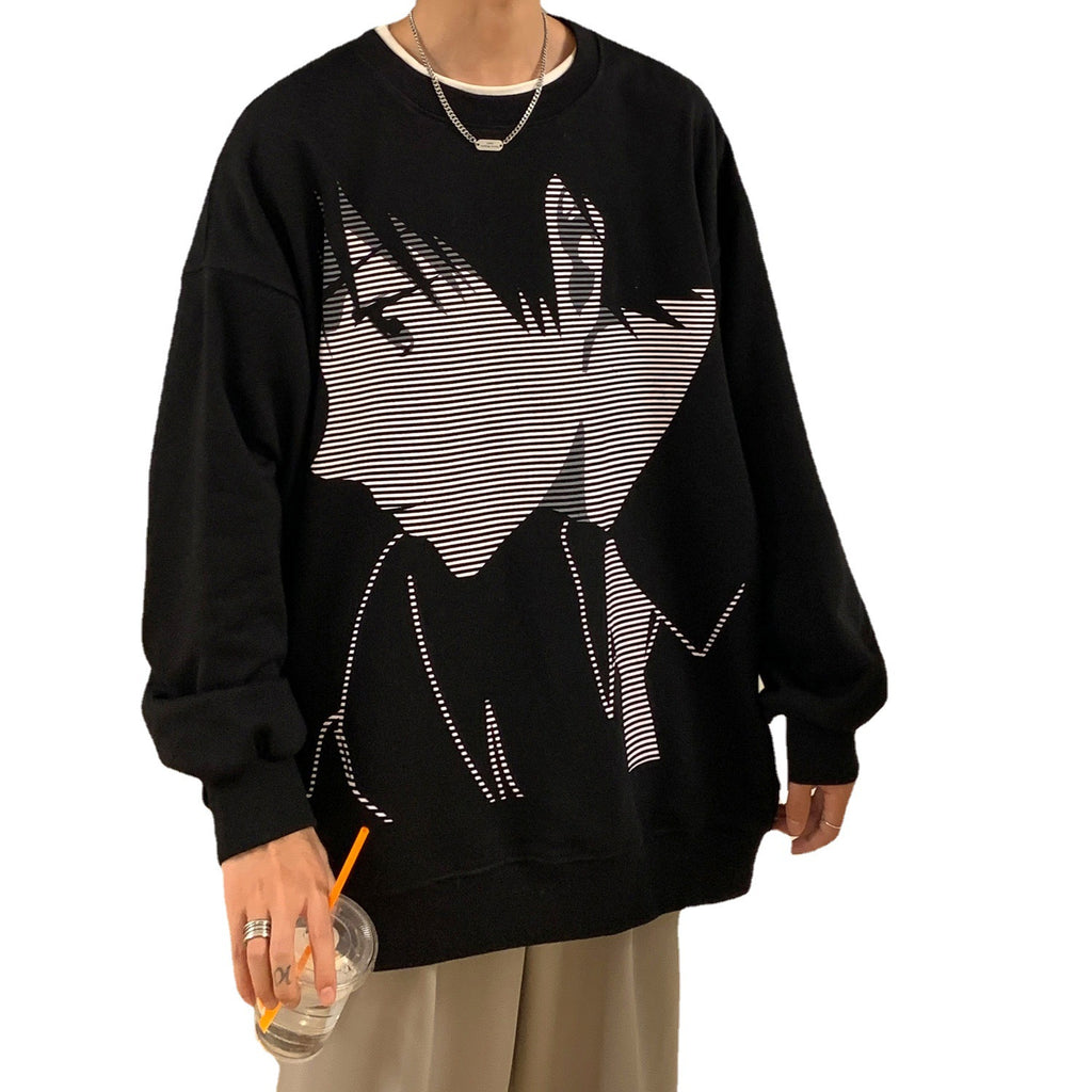 Street Edge Oversized Couple's Sweater