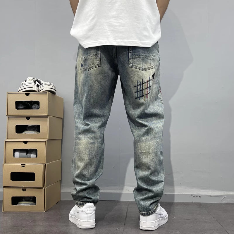 Artisan Patchwork Streetwear Denim