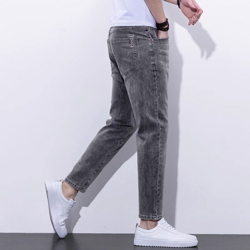 Embroidered Slim-Fit Jeans