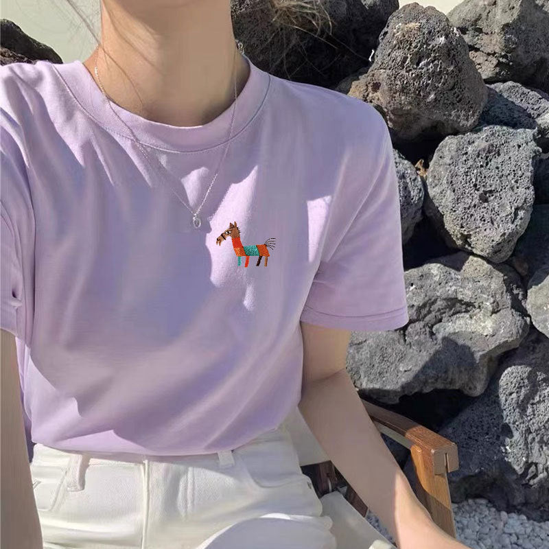Embroidered Mascot Essential Tee