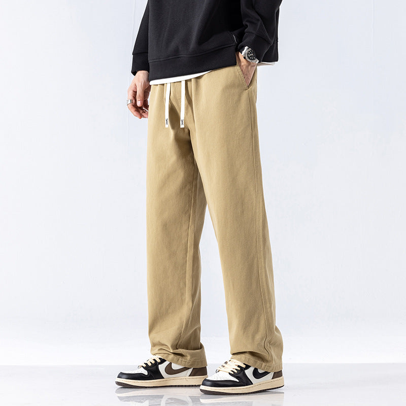 Anxin Cotton Wide-Leg Pants