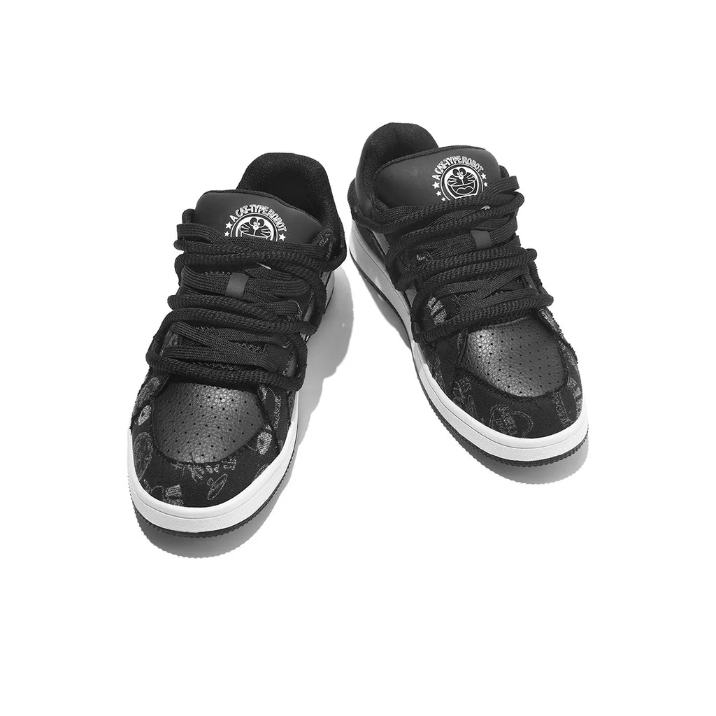 Doraemon deconstructs double shoelaces