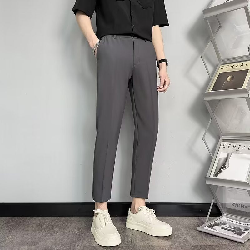 Men's Straight-Fit Casual Trousers
