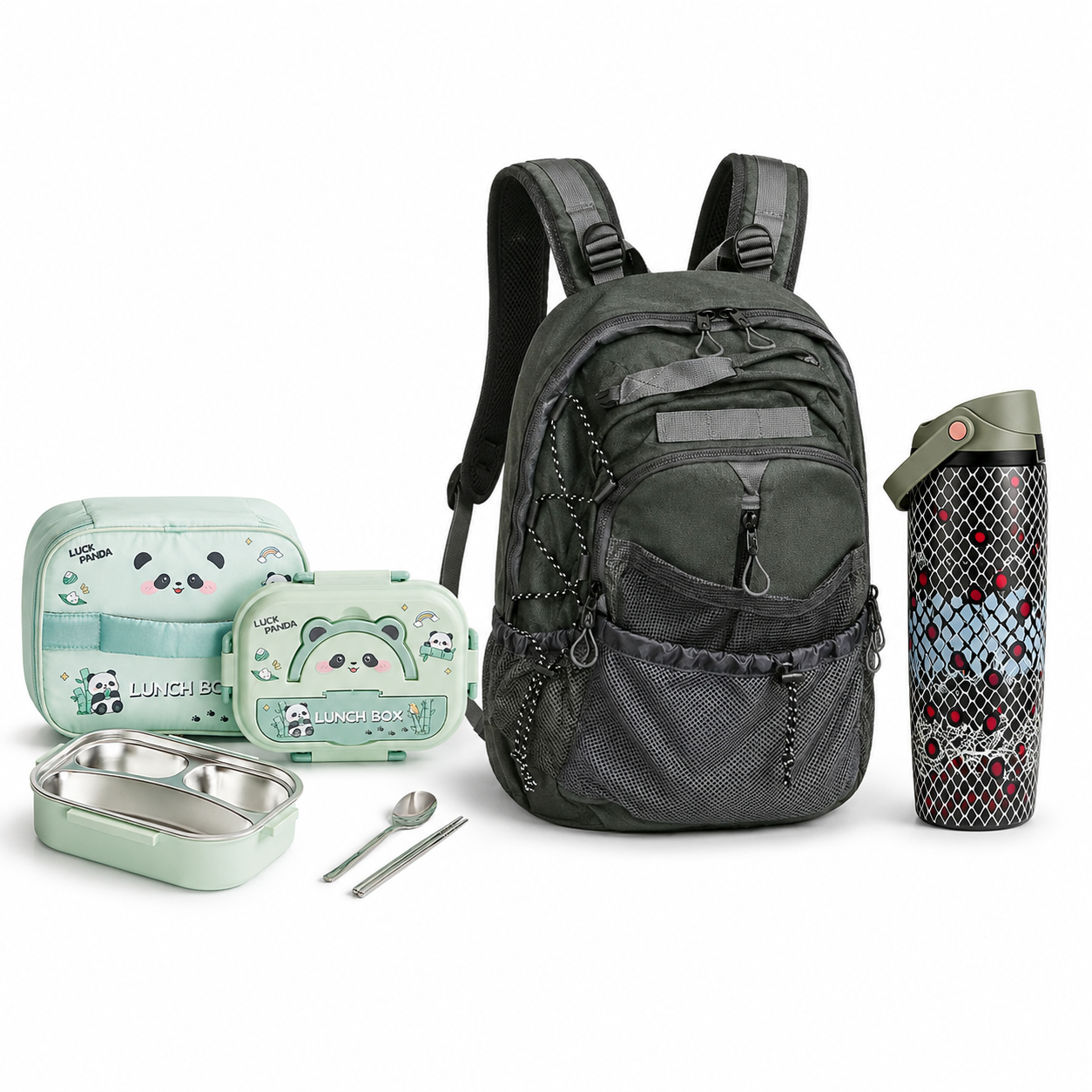 Outdoor Travel Backpack Complete School Day Bundle