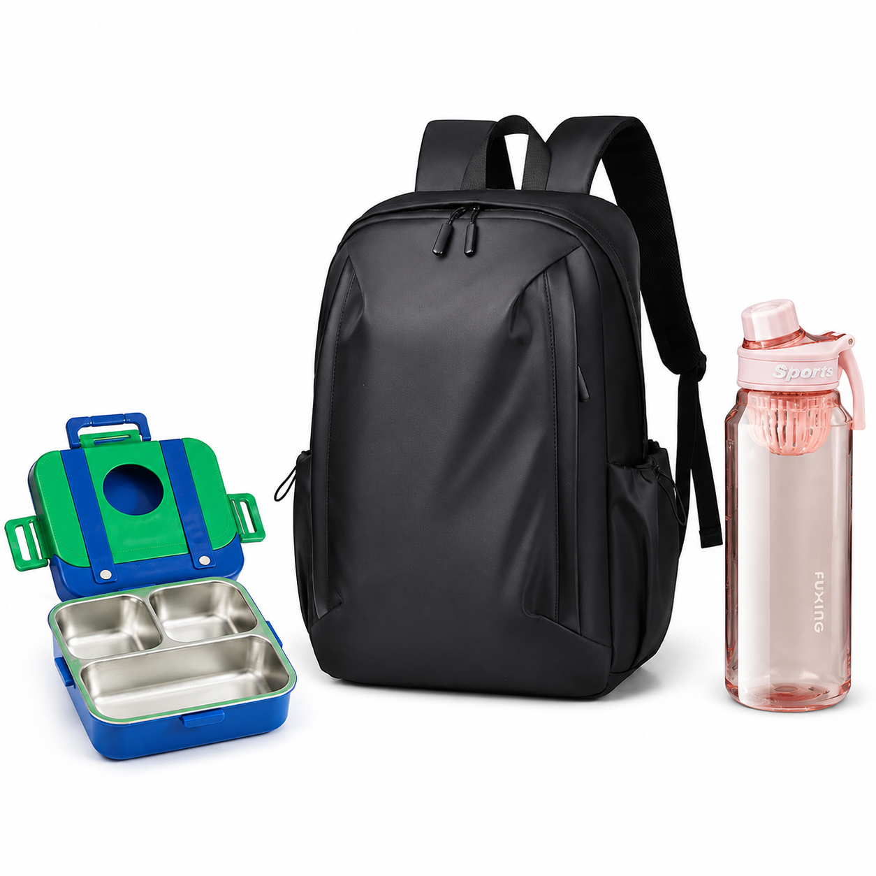 Minimalist Anti-Theft Laptop Backpack Complete School Day Bundle