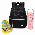 New Nylon Men's Casual Backpack for Students Complete School Day Bundle