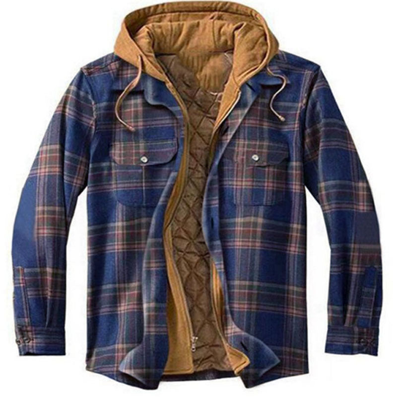 Men's Plaid Flannel Shirt Jacket
