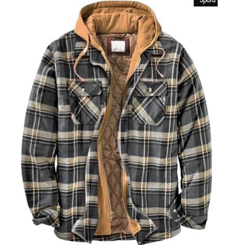Men's Plaid Flannel Shirt Jacket