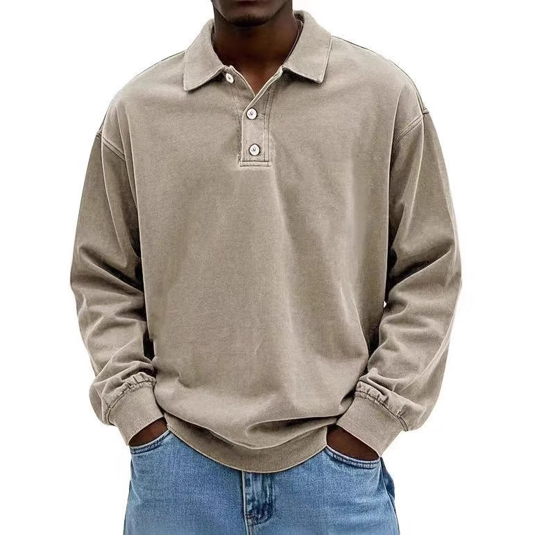 Long-sleeve polo shirt