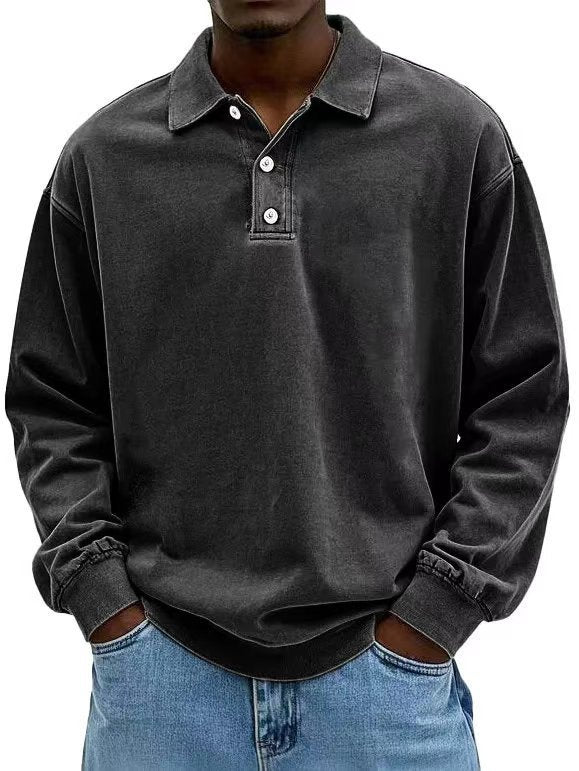 Long-sleeve polo shirt
